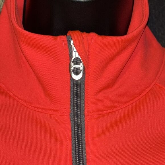 Neon orange Under Armour Zip up jacket. Sz XS. - Picture 5 of 10